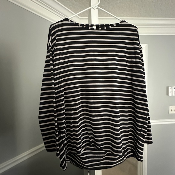lululemon athletica Tops - Lululemon Black and White Striped Women's Top